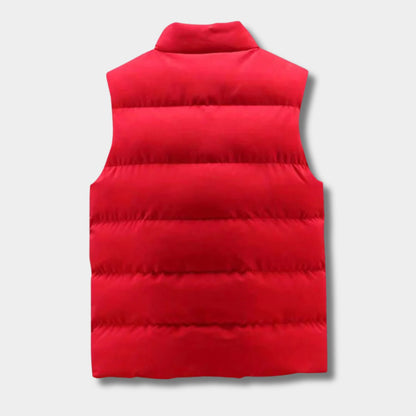 Quilted Zip Puffer Vest | Revangiol