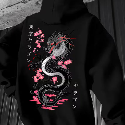 Japanese Dragon Graphic Hoodie | Revangiol