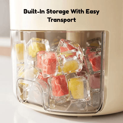 Compact Ice Cube Maker & Container | Revangiol