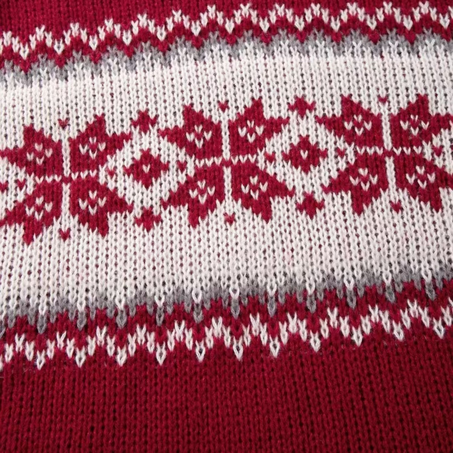 Jacquard Crew Neck Christmas Sweater | Revangiol