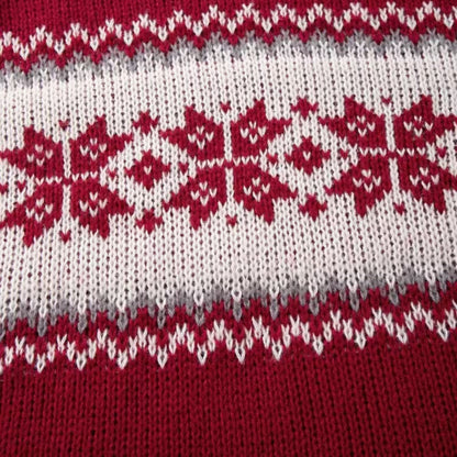 Jacquard Crew Neck Christmas Sweater | Revangiol