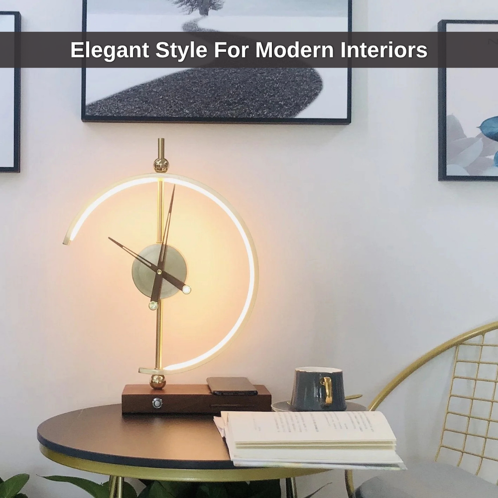 Wireless Charging Lamp Clock  | Revangiol