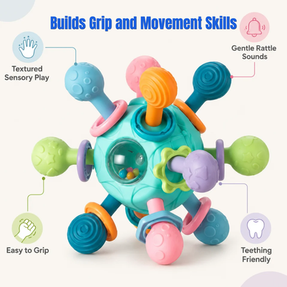 Textured Baby Rattle & Teether | Revangiol