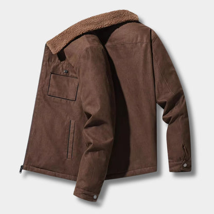 Sherpa Lined Aviator Winter Jacket | Revangiol