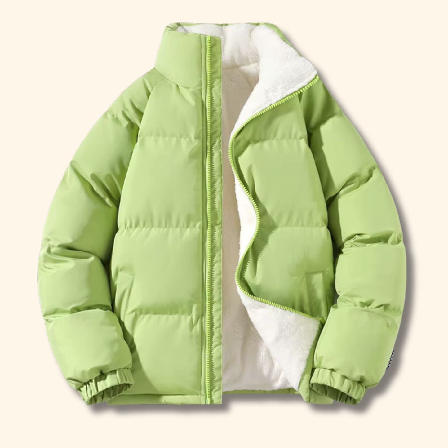 Fleece Lined Puffer Jacket | Revangiol