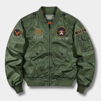 Embroidered Flight Bomber Jacket | Revangiol