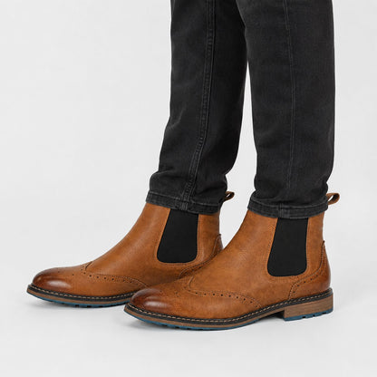 Wingtip Chelsea Dress Boots | Revangiol