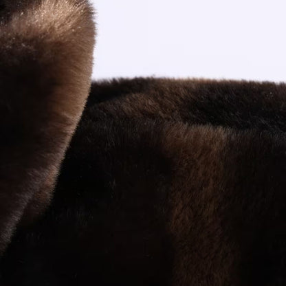 Vintage Sable Faux Fur Jacket | Revangiol