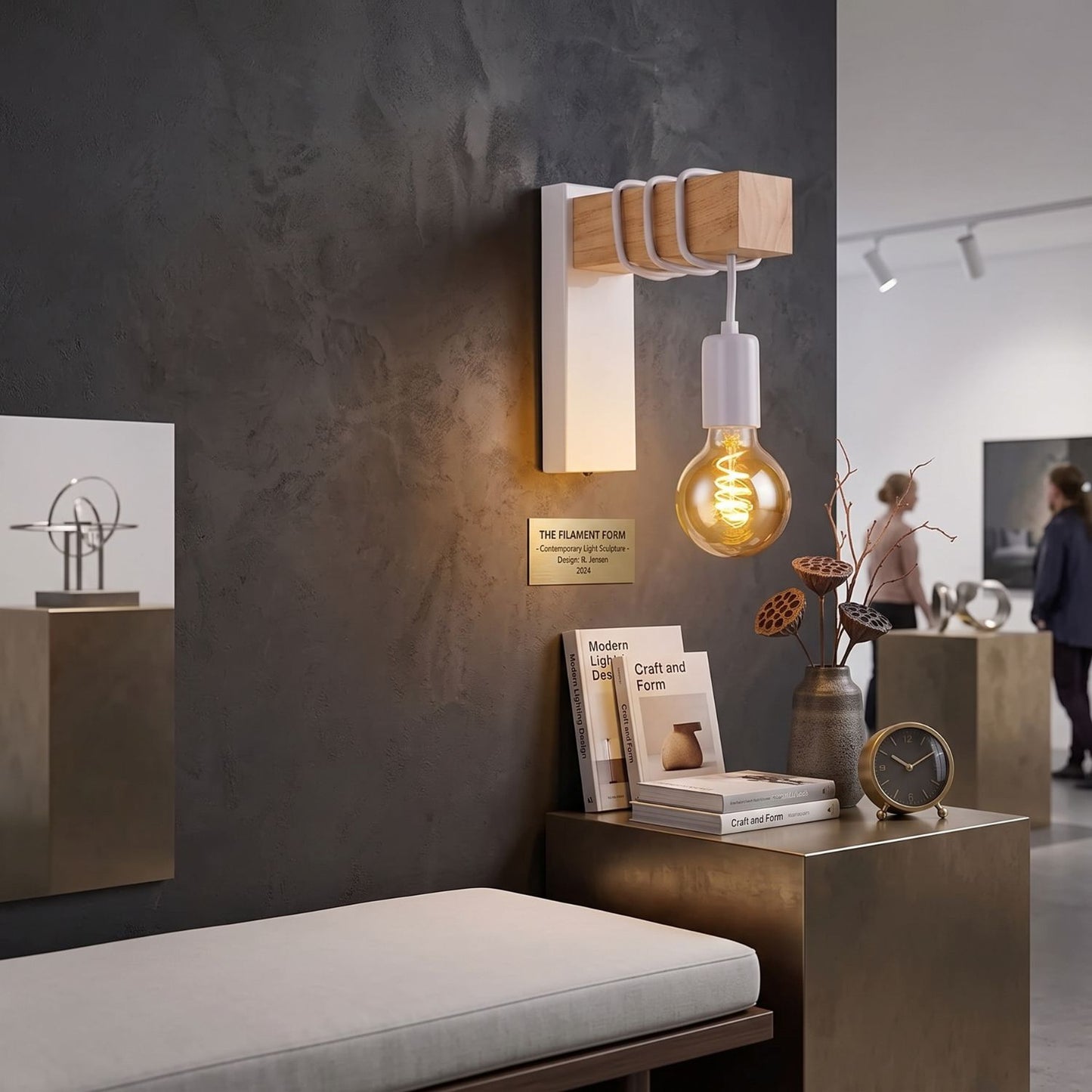 Industrial Wood Wall Sconce | Revangiol