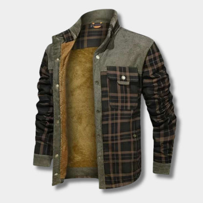 Fleece Lined Flannel Shirt Jacket | Revangiol