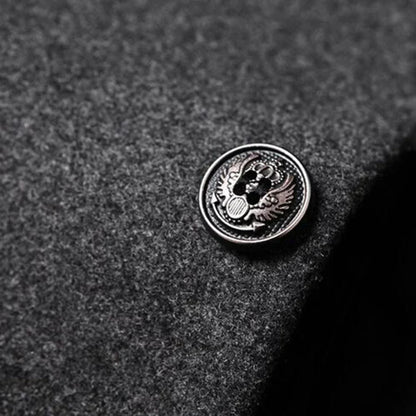 High Neck Wool Blend Over Coat | Revangiol