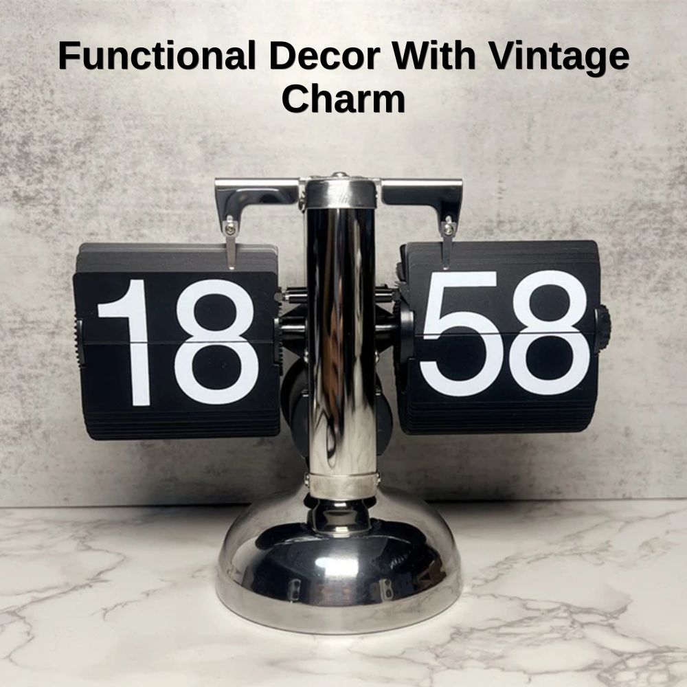 Classic Vintage Flip Desk Clock  | Revangiol
