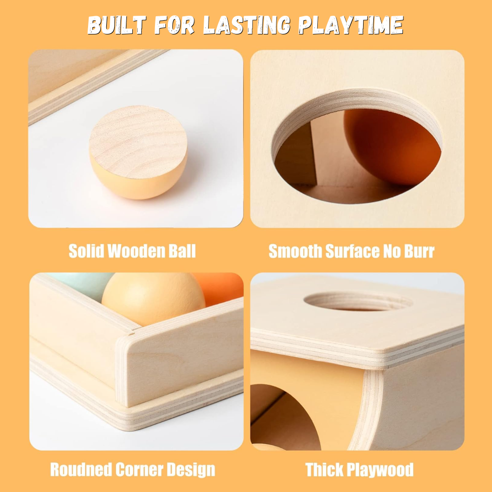 Wooden Drop & Retrieve Activity Box | Revangiol