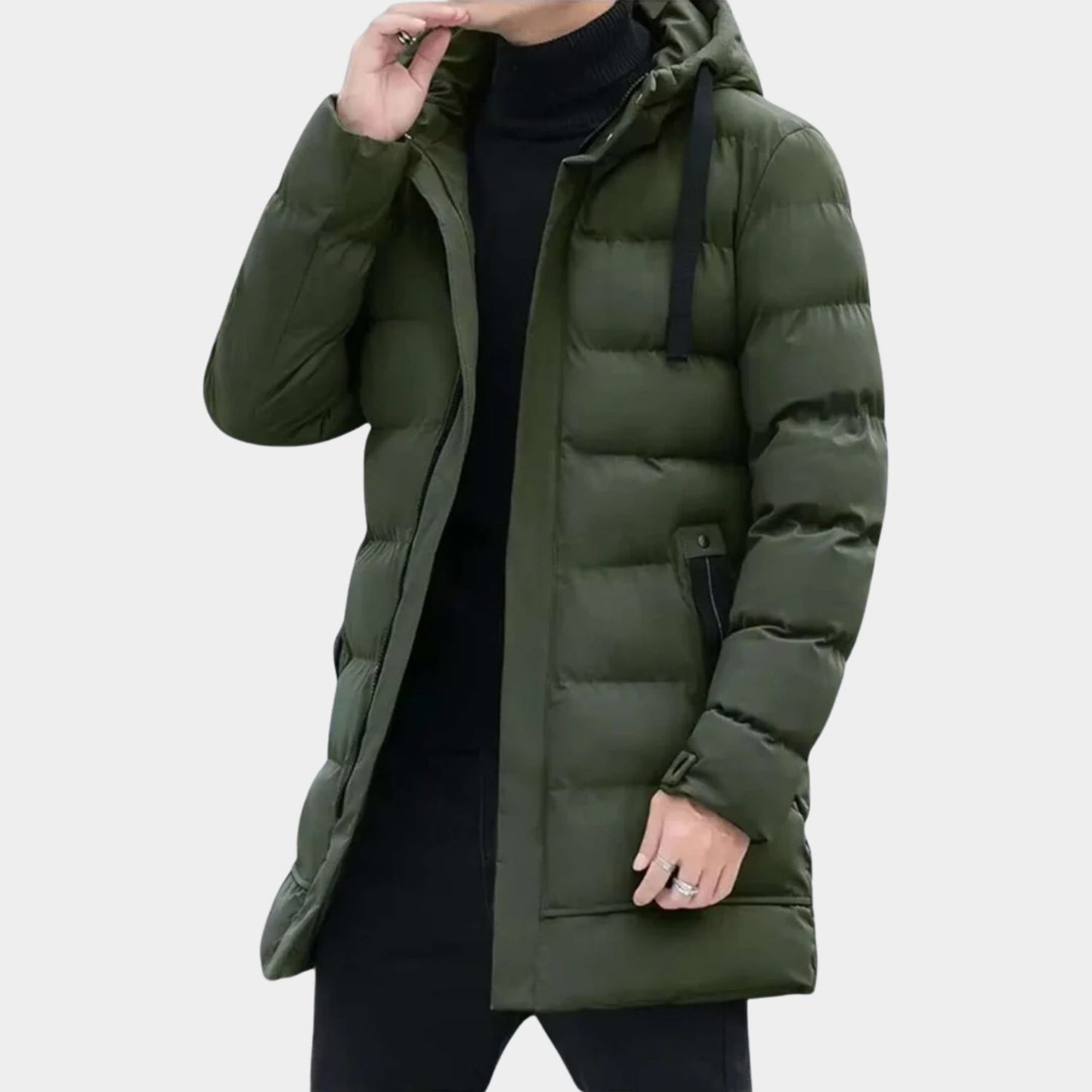 Insulated Hooded Longline Ski Coat | Revangiol