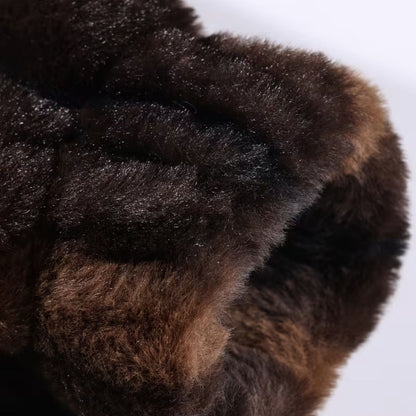 Vintage Sable Faux Fur Jacket | Revangiol