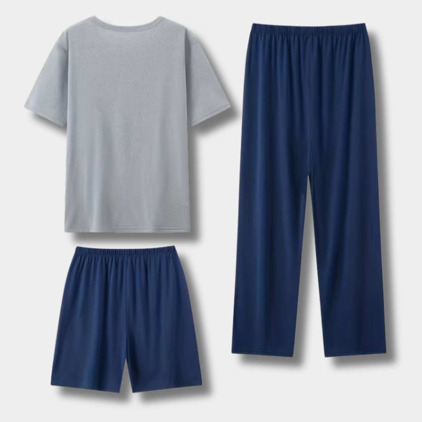 3-Piece Plaid Summer Pajama Set | Revangiol