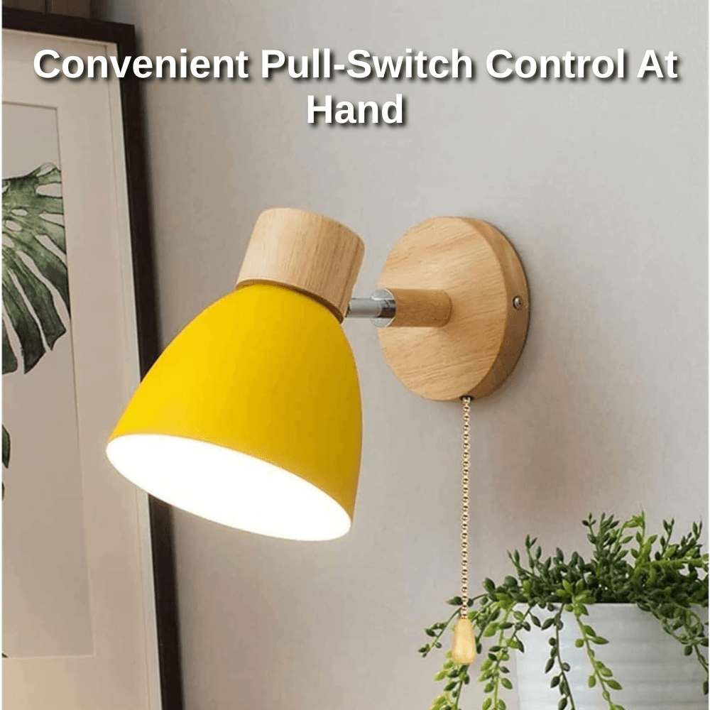 Minimalist Scandinavian Pull-Switch Wall Light | Revangiol