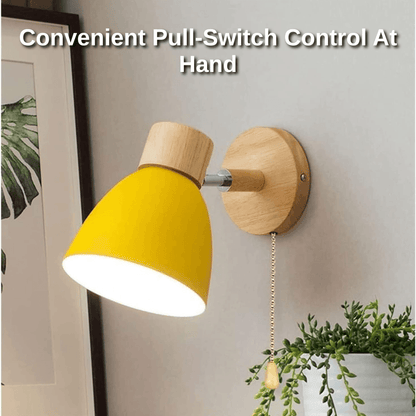 Minimalist Scandinavian Pull-Switch Wall Light | Revangiol