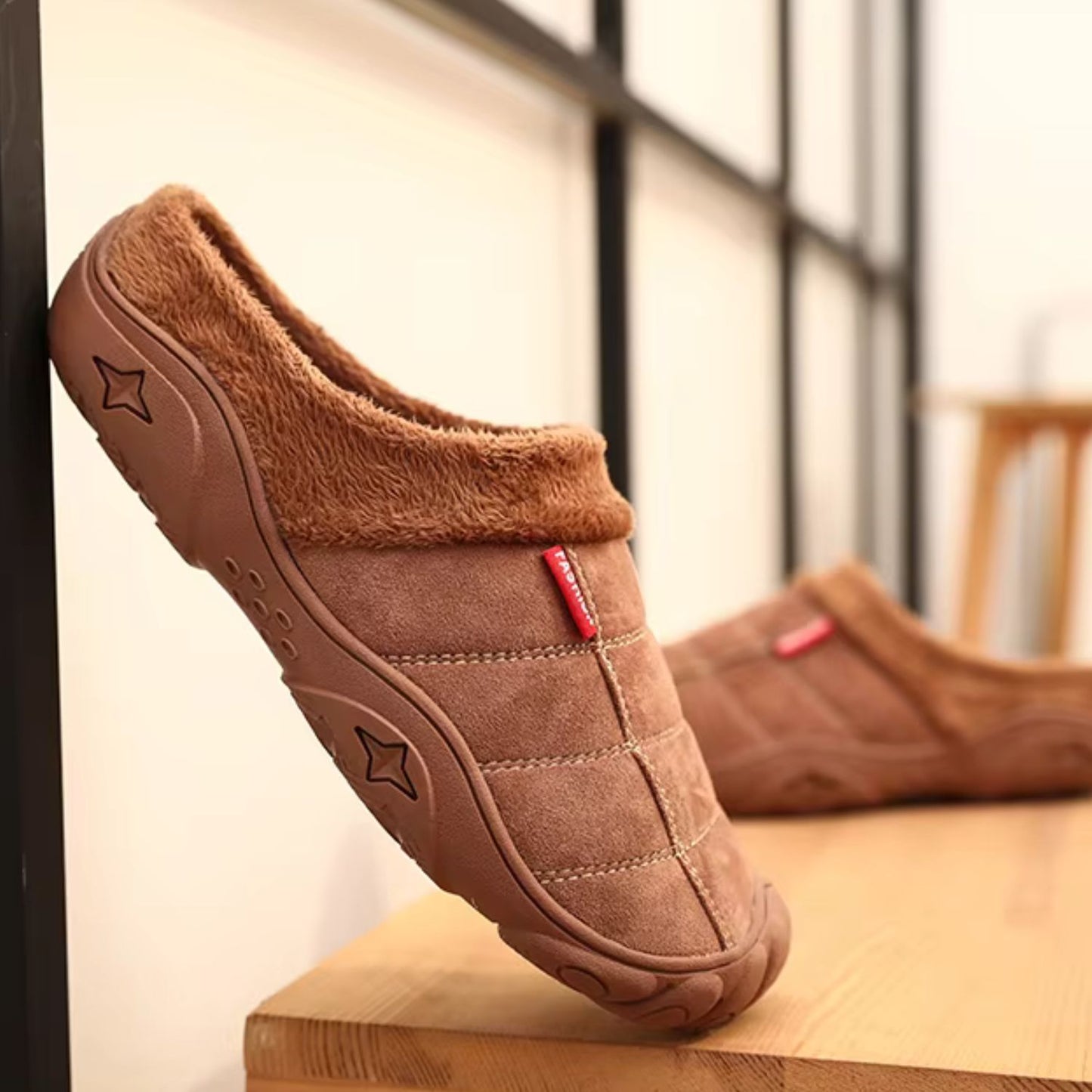 Quilted Plush Slip-On Slippers | Revangiol