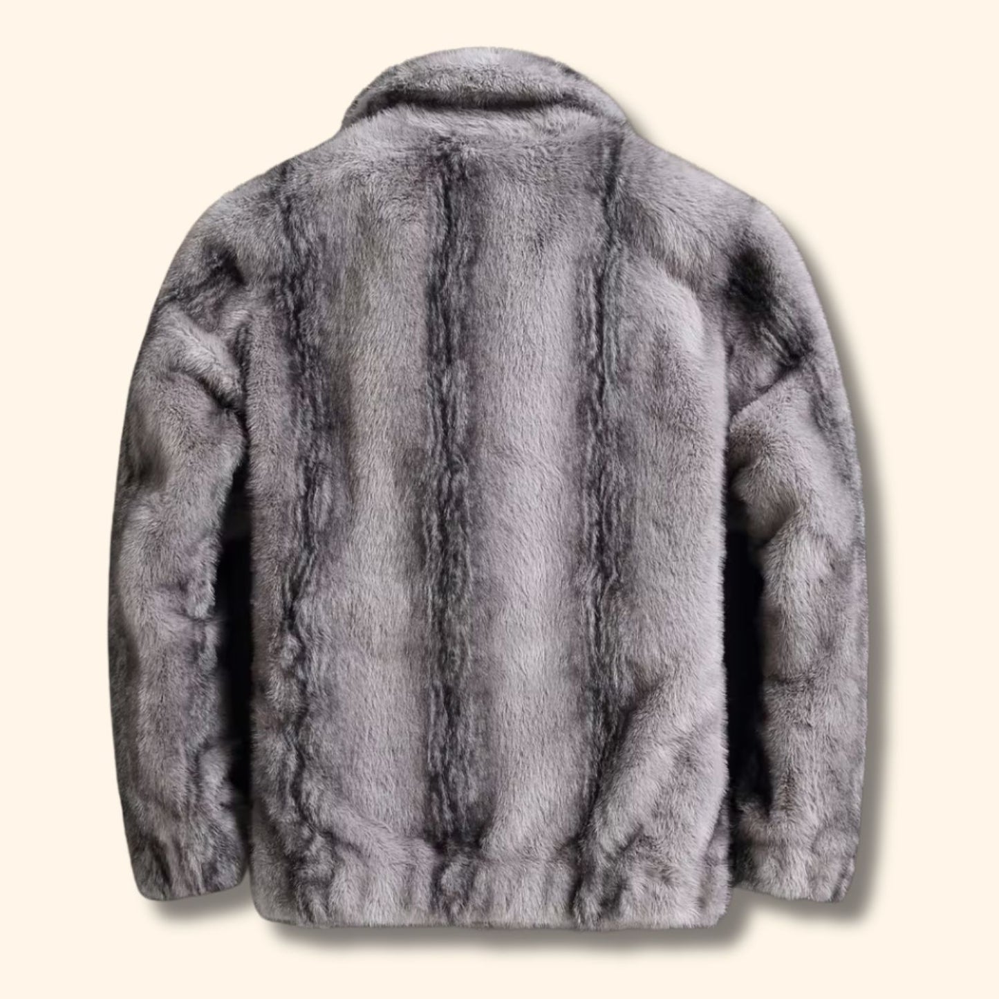 Classic Lapel Faux Fur Jacket | Revangiol