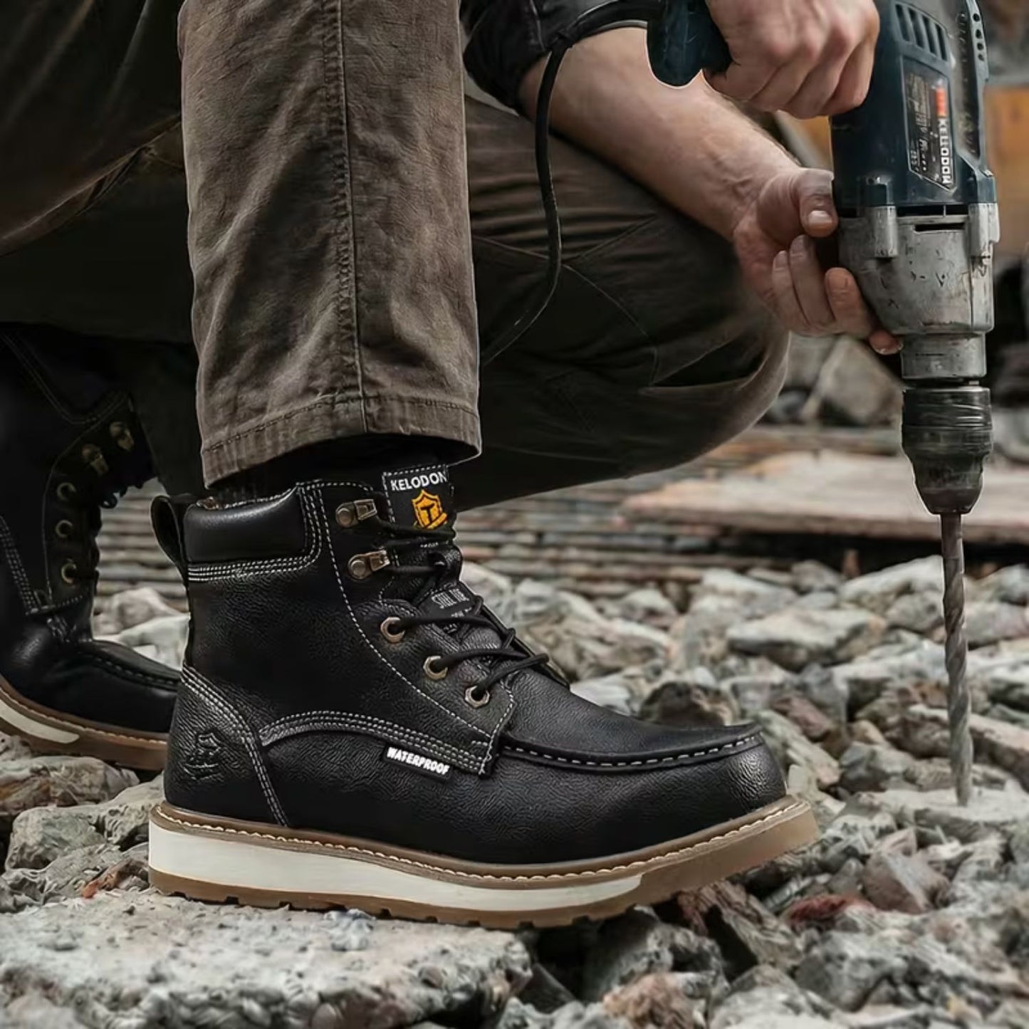 Protective Leather Work Boots | Revangiol
