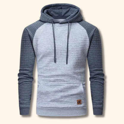 Textured Jacquard Pullover Hoodie | Revangiol