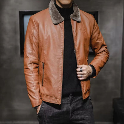 Thermal Lined Leather Jacket | Revangiol
