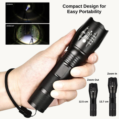 High-Intensity Adjustable Beam Flashlight | Revangiol