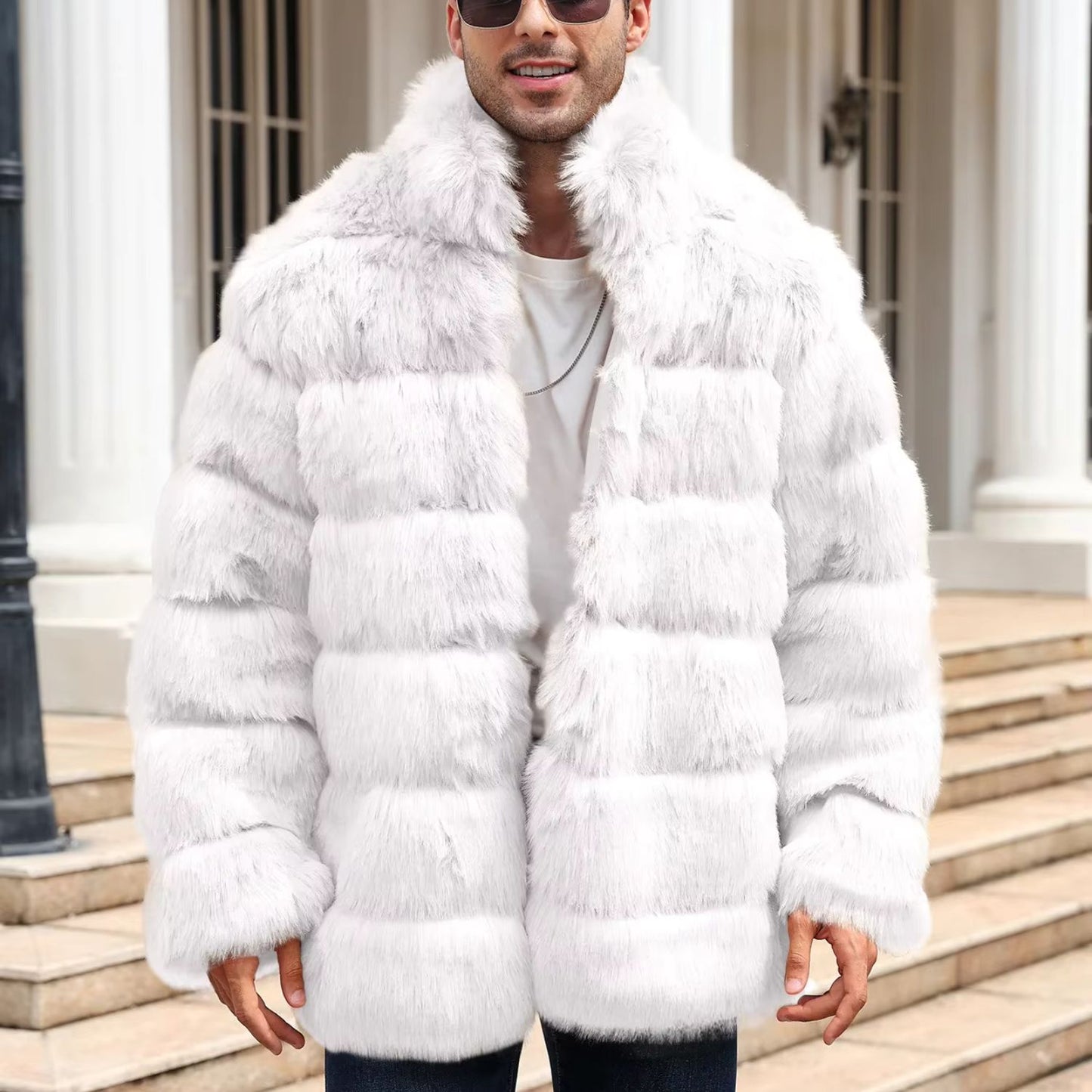 Plush Quilted Fur Jacket | Revangiol