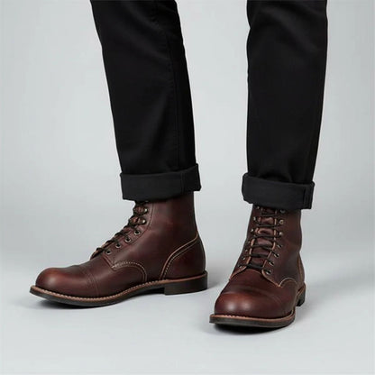 Retro Leather Dress Boots | Revangiol