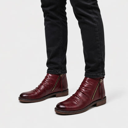 Vintage Side Zip Dress Boots | Revangiol