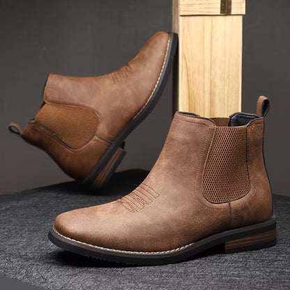 Minimalist Chelsea Dress Boots | Revangiol