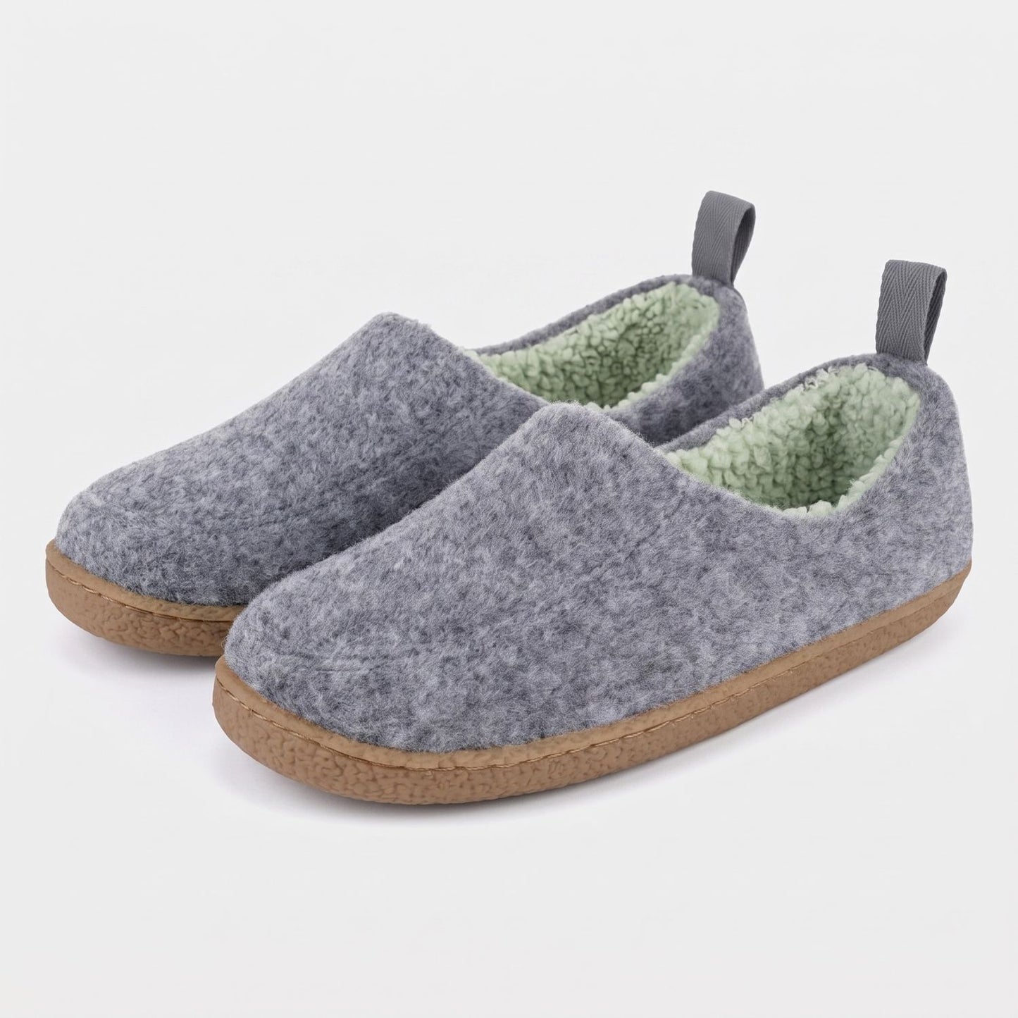 Felted Wool Slip-On Slippers | Revangiol