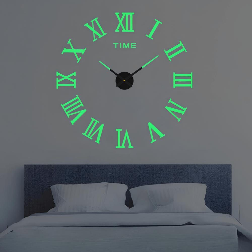 Minimalist Black Designer Wall Clock | Revangiol