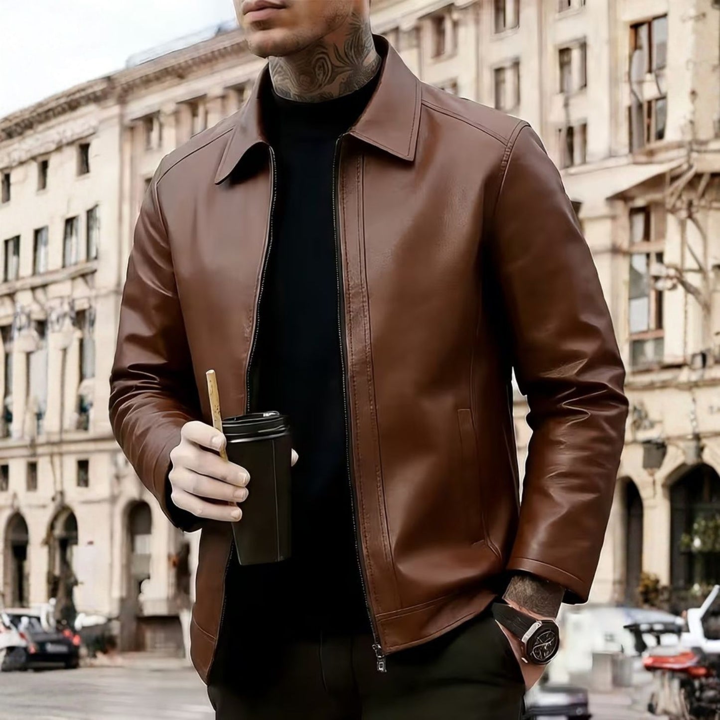 Classic Moto Leather Jacket | Revangiol