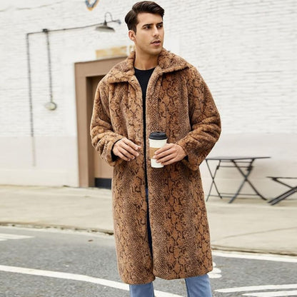 Textured Statement Fur Coat | Revangiol