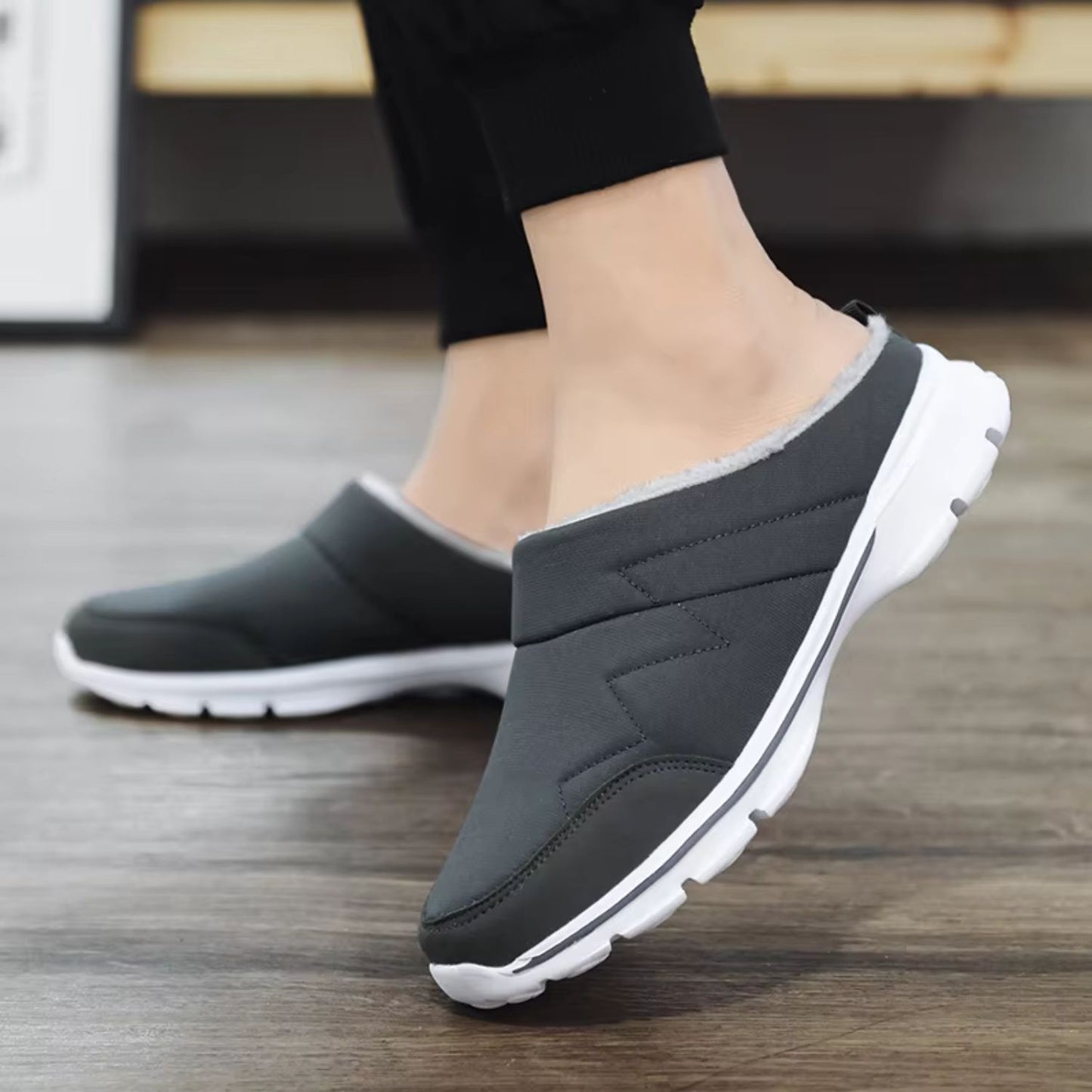 Plush Lined Slip-On Slippers | Revangiol