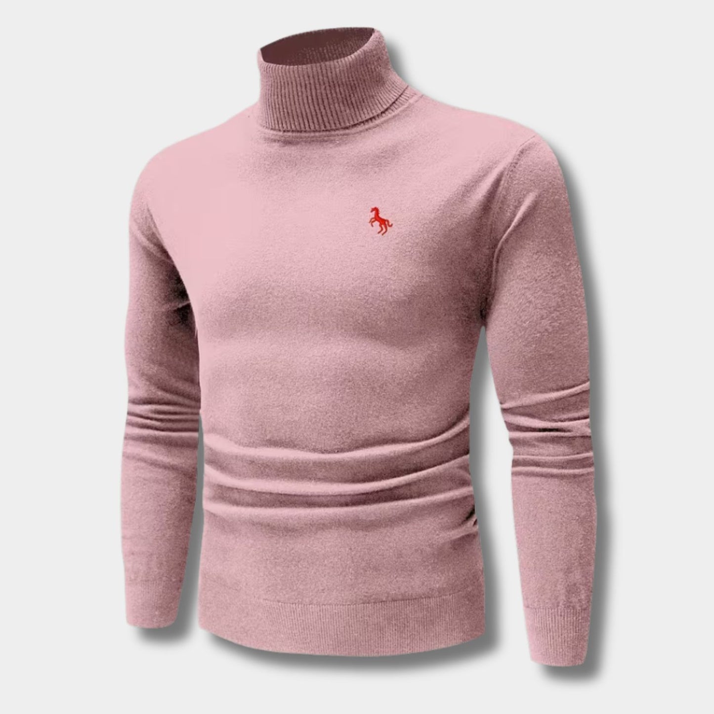 Embroidered Chest Detail Turtleneck | Revangiol