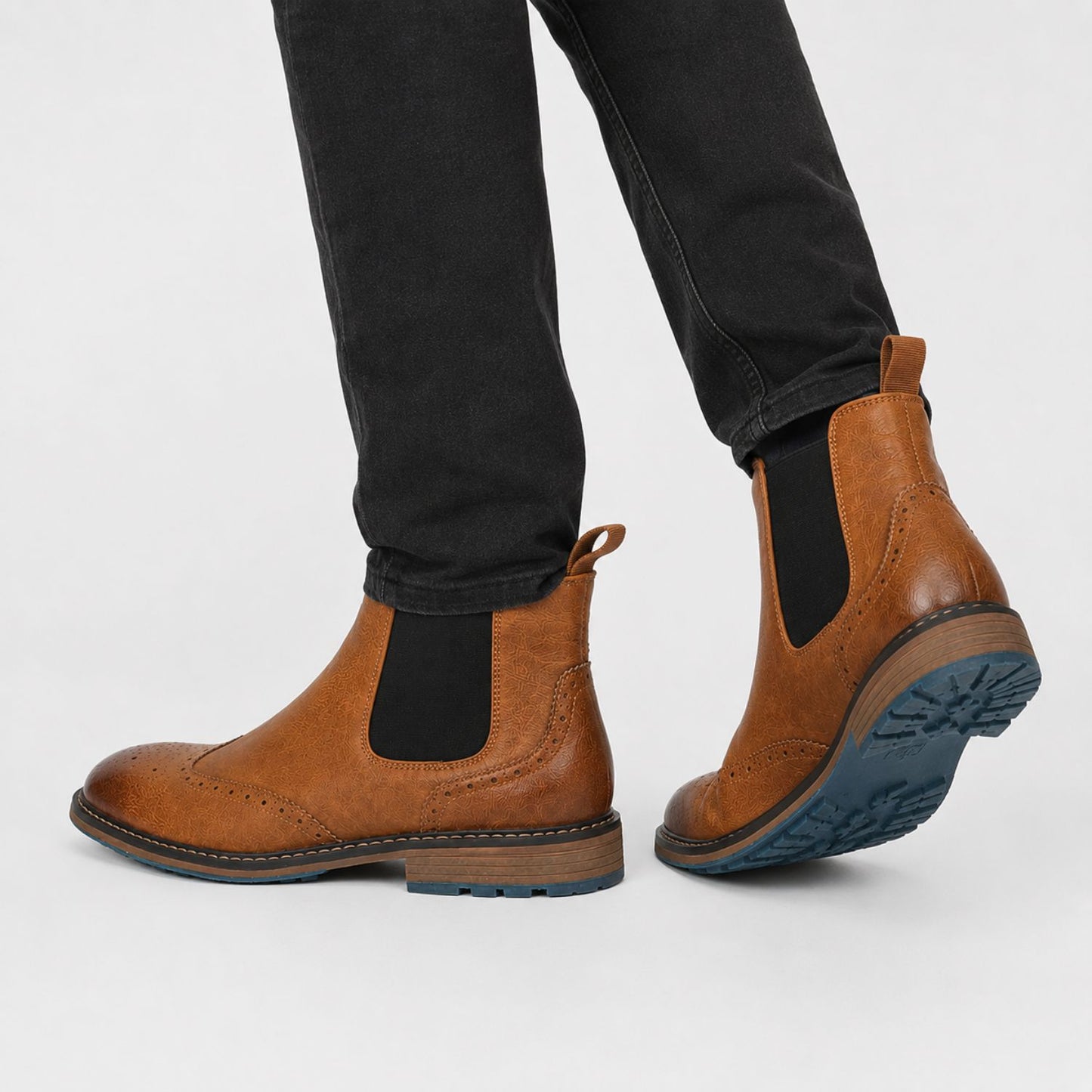Wingtip Chelsea Dress Boots | Revangiol