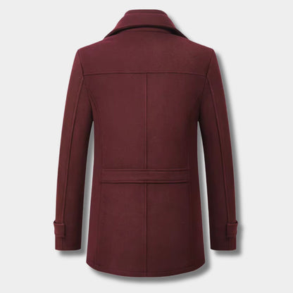 Ribbed Collar Padded Over Coat | Revangiol