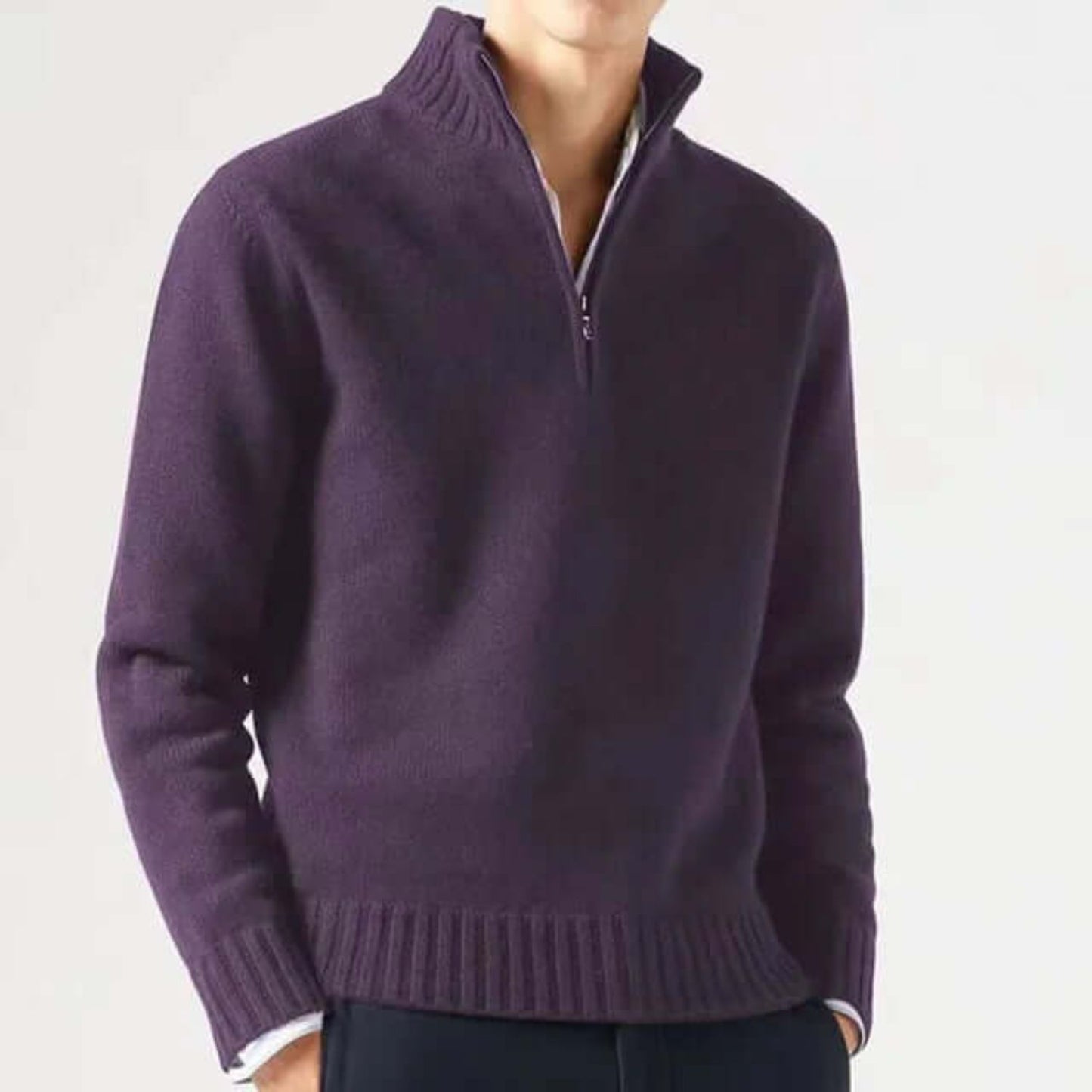 Quarter-Zip Warm Sweater | Revangiol