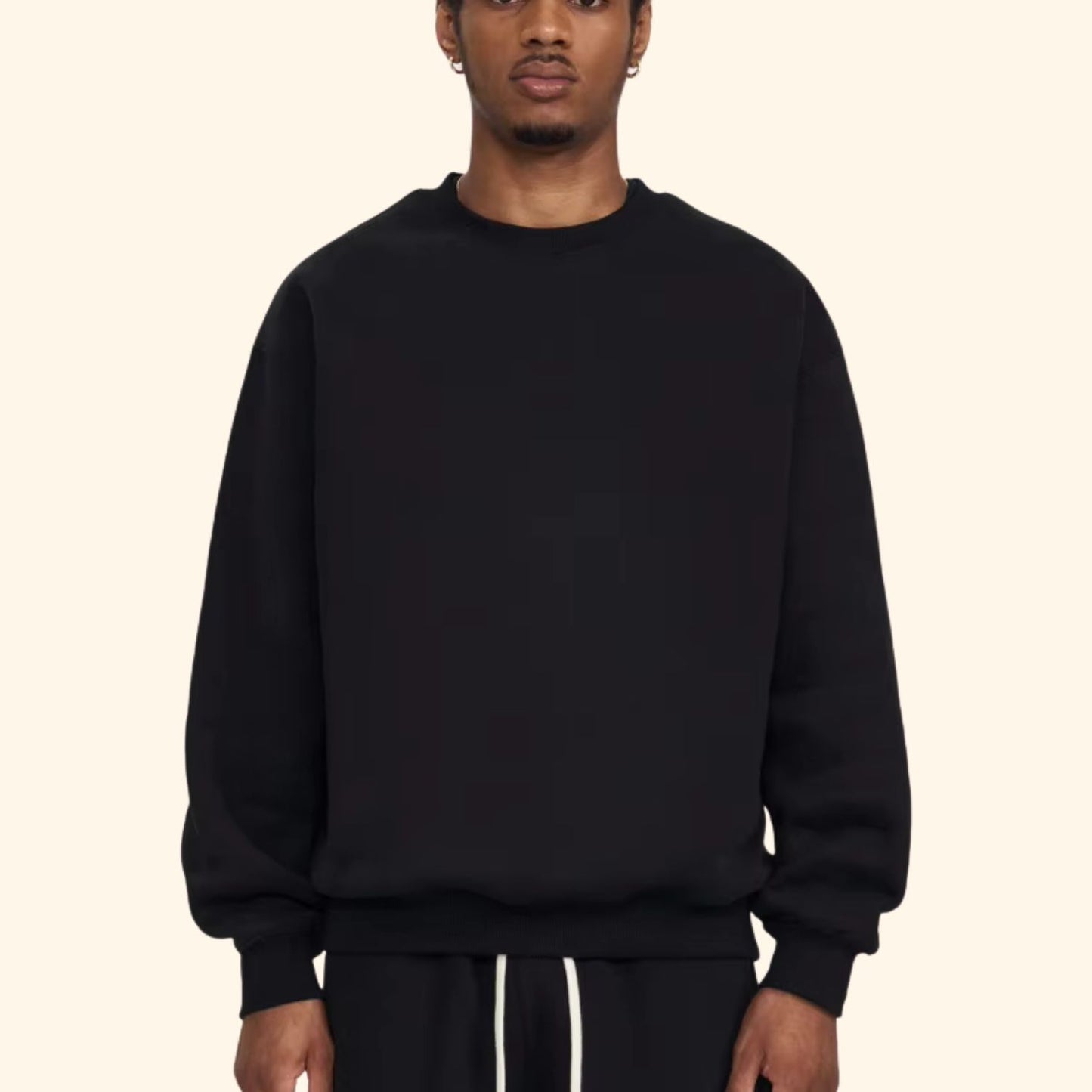 Relaxed Fit Crew Neck Sweater | Revangiol