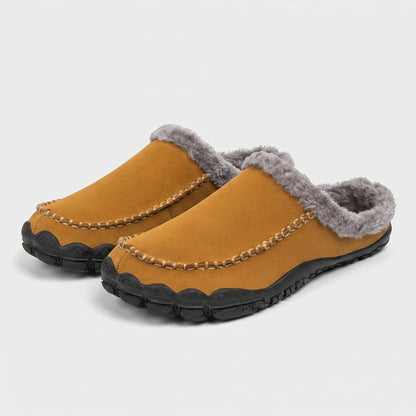 Fleece Lined Moccasin Slippers | Revangiol