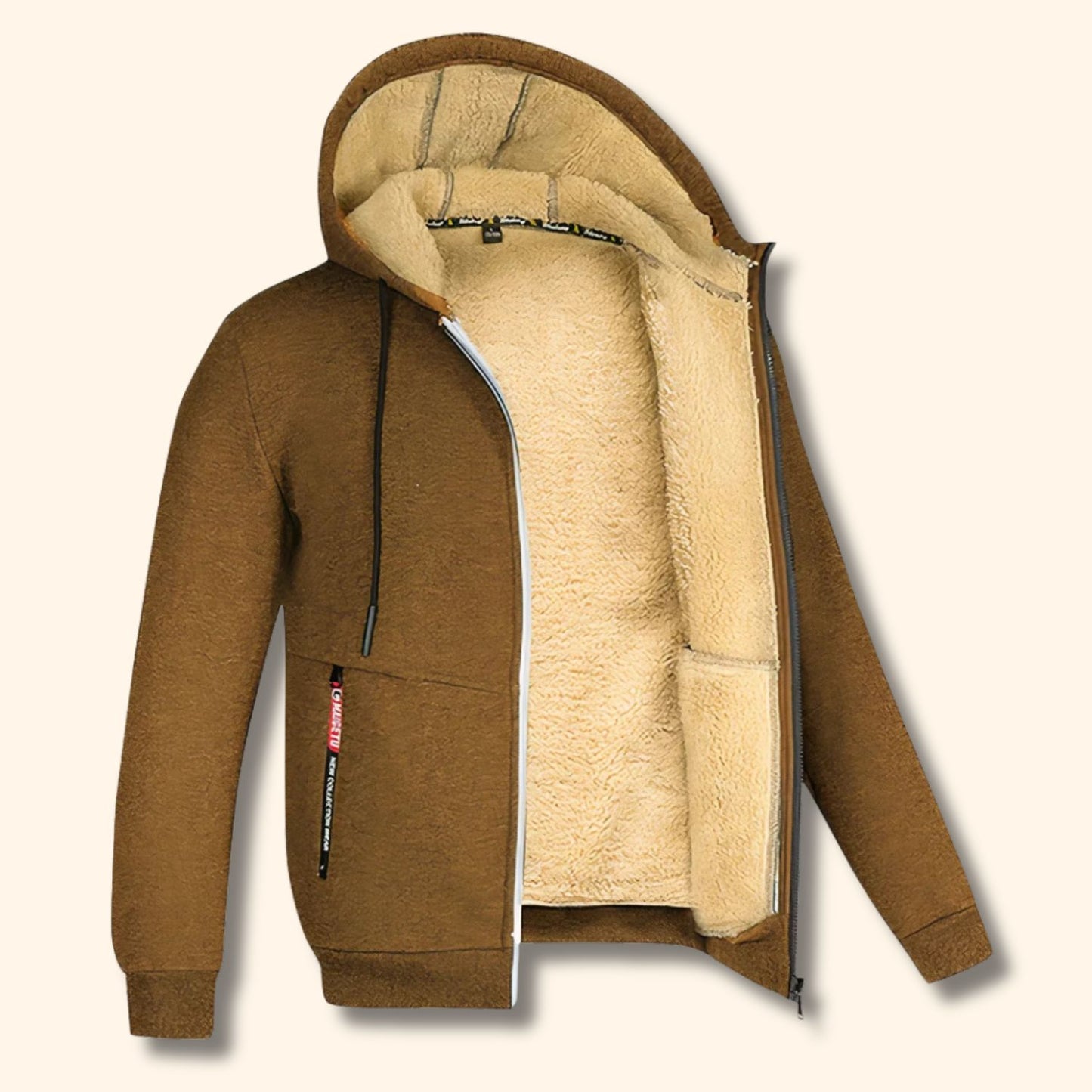 Fleece Lined Hooded Fleece Jacket | Revangiol