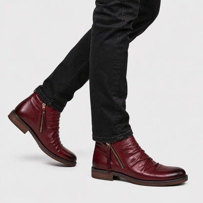 Vintage Side Zip Dress Boots | Revangiol
