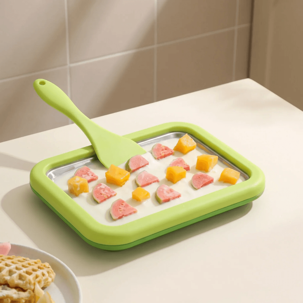 Compact Stainless Steel Ice Cream Roll Plate | Revangiol