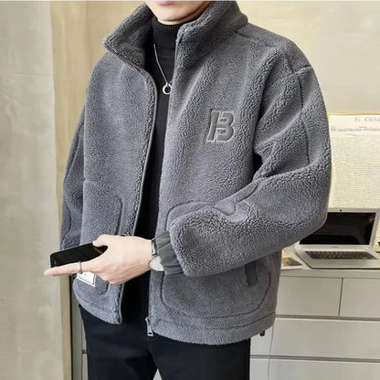 High-Collar Sherpa Fleece Jacket | Revangiol