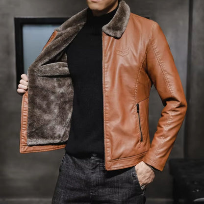 Thermal Lined Leather Jacket | Revangiol