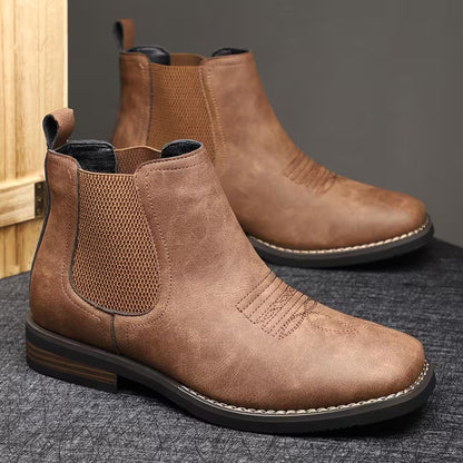 Minimalist Chelsea Dress Boots | Revangiol