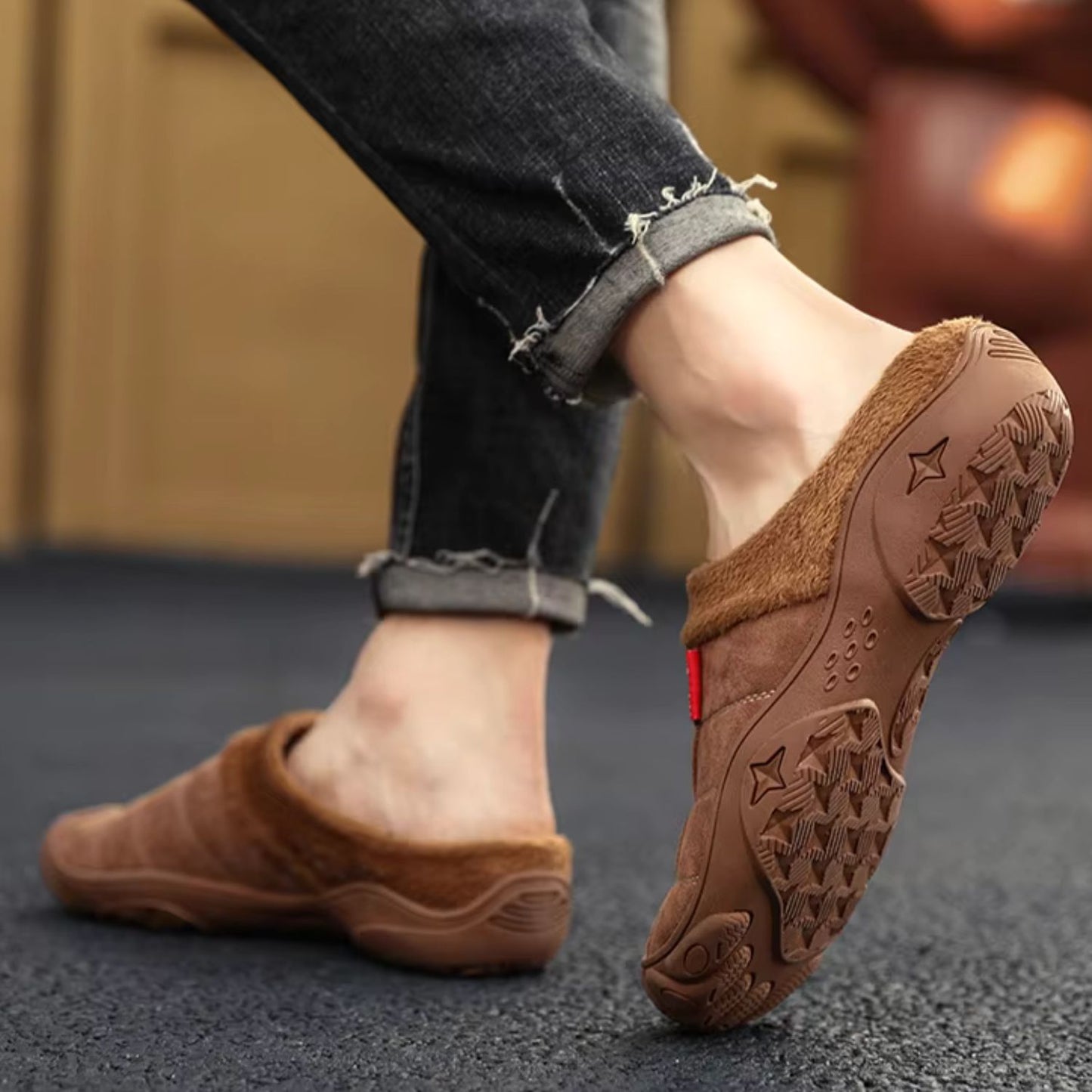 Quilted Plush Slip-On Slippers | Revangiol